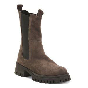 RIZZOLI Suede/brown Made In Italy Suede Chelsea Booties